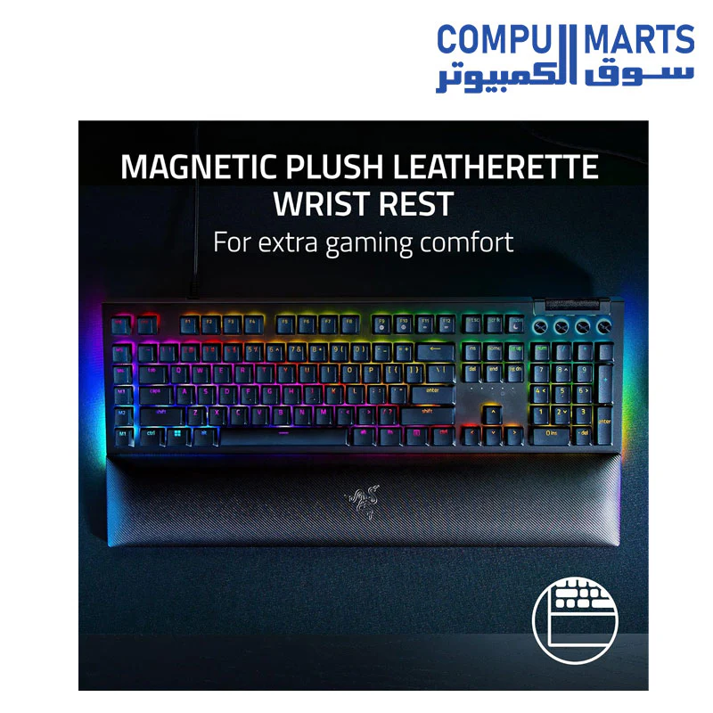 Razer BlackWidow V4 - Mechanical Switches I 6 Dedicated Macro Keys I 2-Side Underglow and Per-Key Lighting I Mechanical Gaming Keyboard Chroma RGB- Black - Image 2