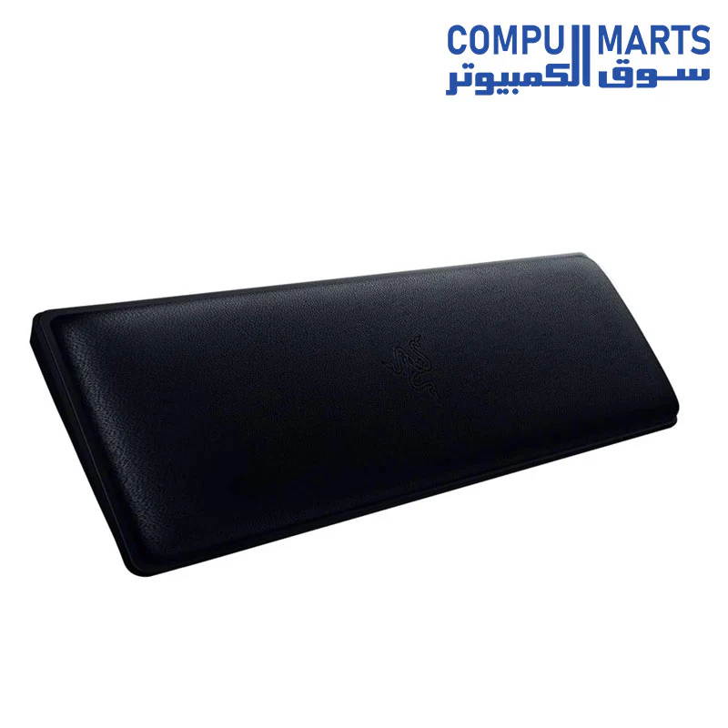 Razer Ergonomic Wrist Rest for Mini Keyboards Plush Leatherette Memory Foam Cushion - Anti-Slip Rubber Feet - Image 3