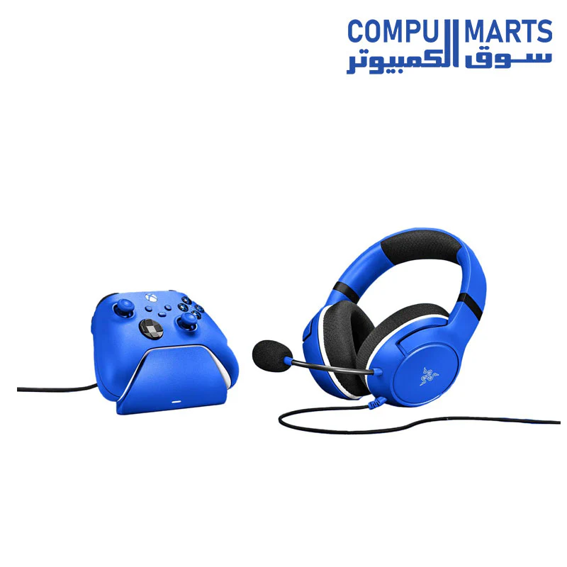 Razer Essential Duo Bundle for Xbox - Wired Headset and Quick Charger for Xbox Controllers (Kaira X for Xbox, Charging Stand, 50mm Drivers, Hyperclear Cardioid Mic, Quick Charge) - Image 2