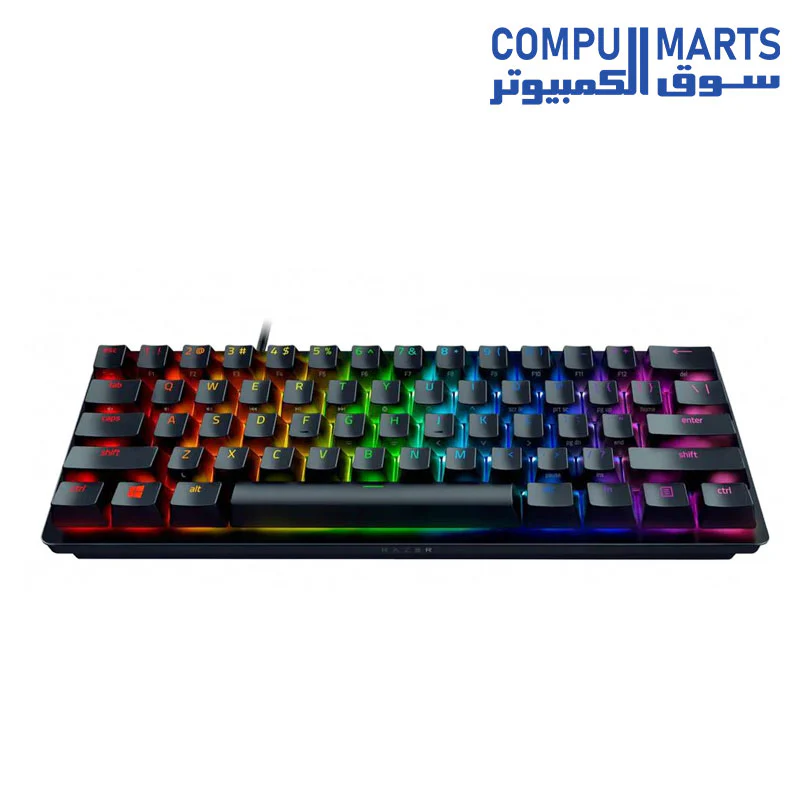 Razer Huntsman Mini (Analog Switch) - 60% Compact Gaming Keyboard (Analog Switches, Doubleshot PBT Keycaps, Detachable USB-C Cable) Black - Image 2