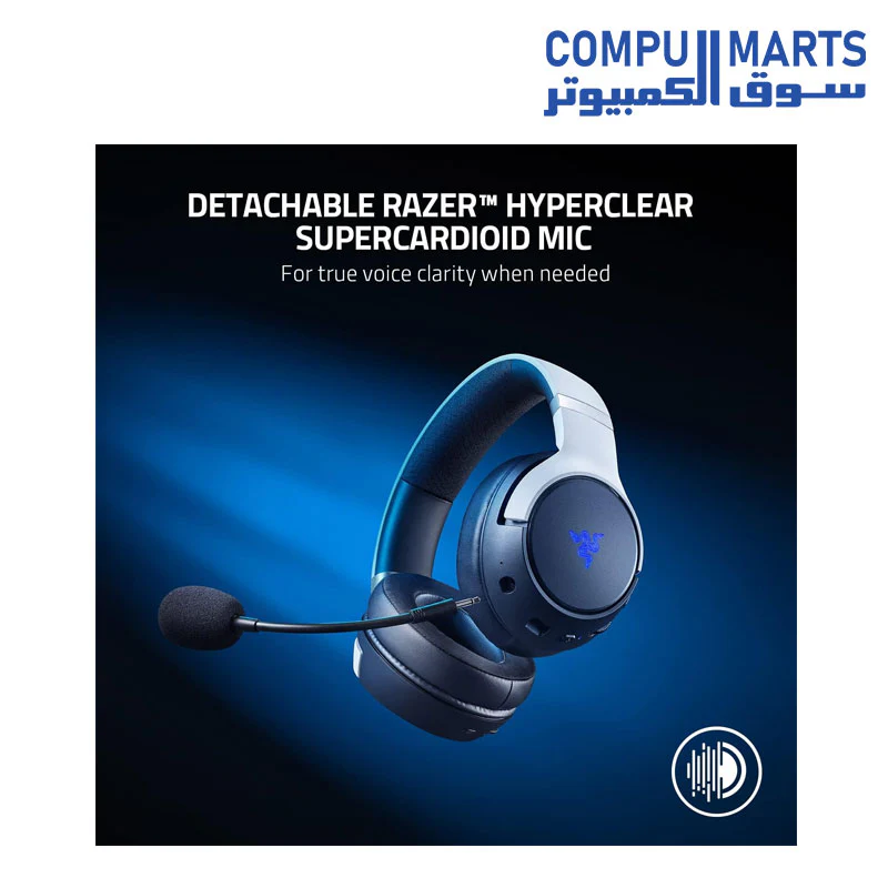 Razer Kaira Pro Dual Wireless Gaming Headset with Haptics for PS5/PS4, PC, Mobile – HyperSense Drivers, Detachable Mic, RGB Chroma - Image 2