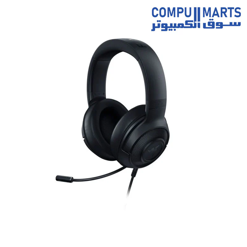 Razer Kraken X Lite Ultralight Gaming Headset: 7.1 Surround Sound - Lightweight Aluminum Frame - Bendable Cardioid Microphone - for PC, PS4, PS5, Switch, Xbox One, Xbox Series X & S, Mobile - Black - Image 3