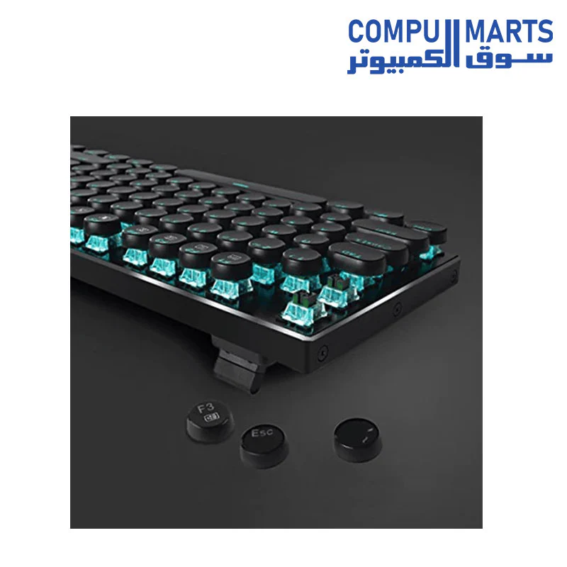 Redragon A106 Steampunk Typewriter Retro Keycaps 104 keys - Image 2