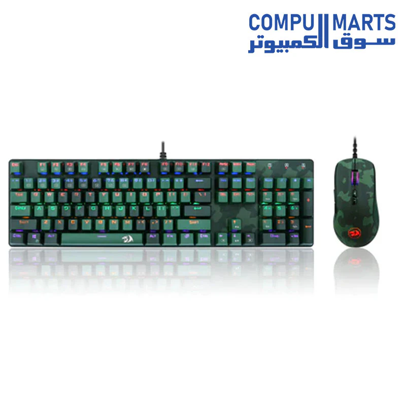 Redragon CAMINC ESSENTIALS S108 KEYBOARD & MOUSE 2 IN SET - Image 2