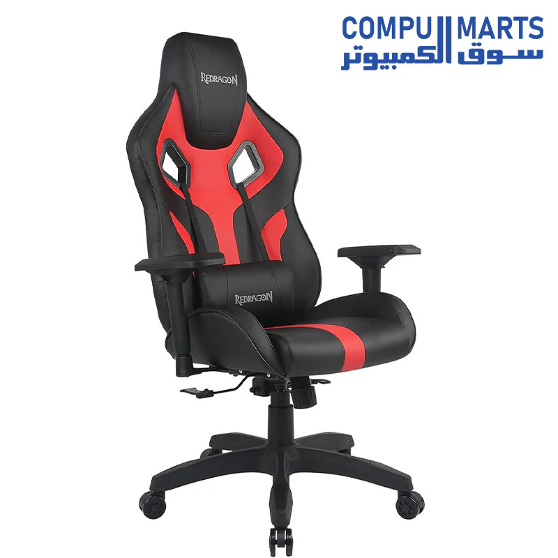 REDRAGON Capricornus C502 BR Gaming Chair Black and Red - Image 2