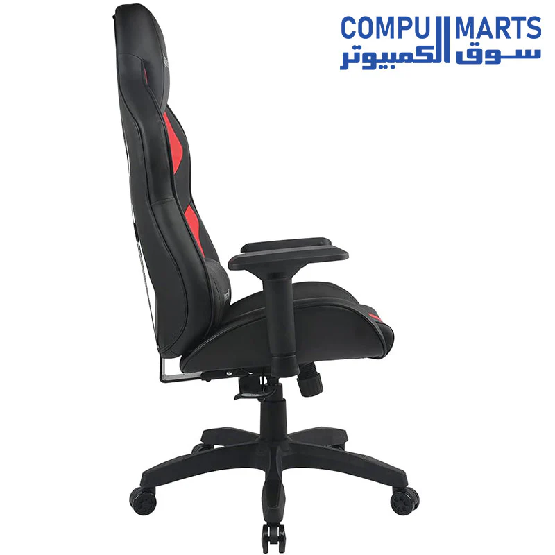 REDRAGON Capricornus C502 BR Gaming Chair Black and Red - Image 3