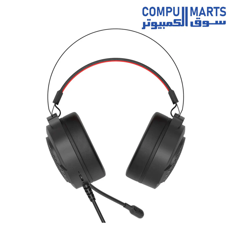Redragon Carmen H261 Lightweight RGB Gaming Headset Wired Black - Image 4