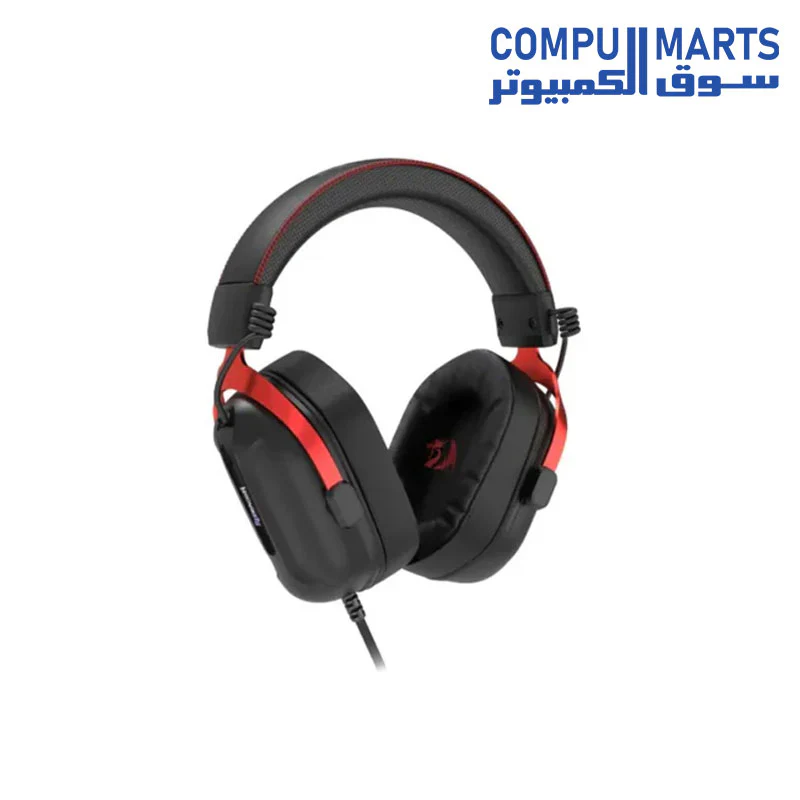 REDRAGON CYBILL 7.1 USB Gaming Headset with Aluminum Frame H312 -Black - Image 2