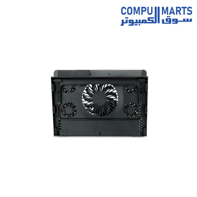 Redragon IVY GCP500 Laptop Cooler - Support 12 to 15.6 Inch - 2 USB Port - Fan Speed Control - Aluminum Panel Faster Cooler - RGB Light Mode - Two Phone Holder - Image 4