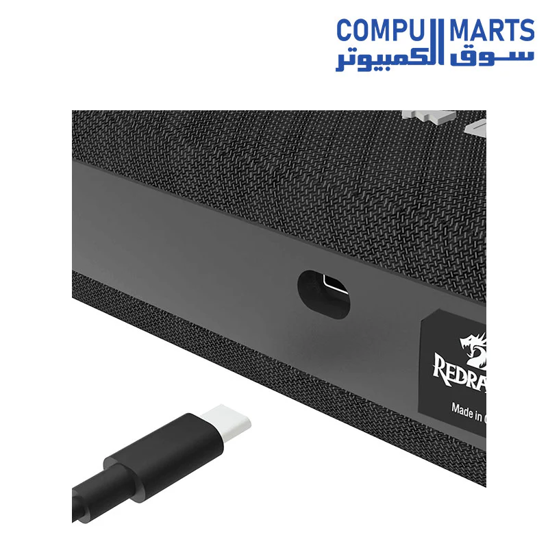 Redragon GS512 Wireless RGB Desktop Speakers, 2.0 PC Computer Stereo Soundbar with BT 5.0/USB Mode, Max 6W x 2 Rich Sound, RGB Backlight - Image 5