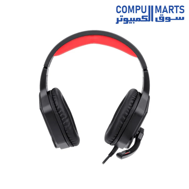 Redragon H220 THEMIS Wired Gaming Headset, Stereo Surround-Sound, Noise Cancelling Over-Ear Headphones with Mic, Volume Control, Red LED Light, Compatible with PC, PS4/3, Xbox One and Nintendo Switch - Image 3