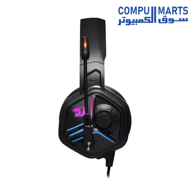 Redragon H230 Ajax RGB Wired Gaming Headset, Dynamic RGB Backlight - Image 5