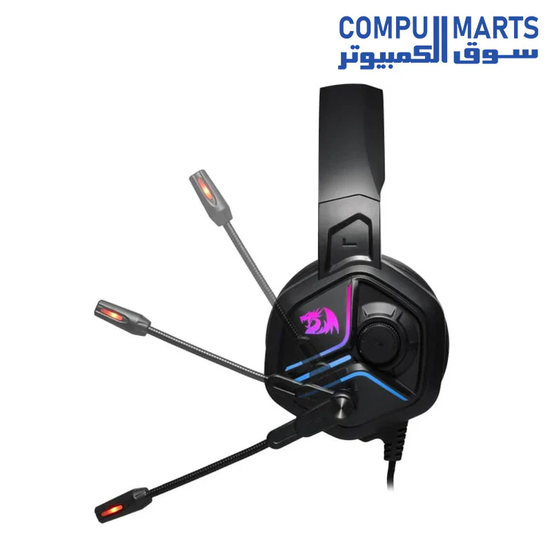 Redragon H230 Ajax RGB Wired Gaming Headset, Dynamic RGB Backlight - Image 6