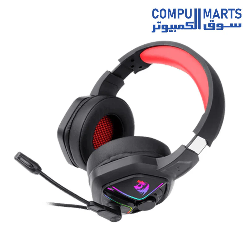Redragon H230 Ajax RGB Wired Gaming Headset, Dynamic RGB Backlight - Image 8
