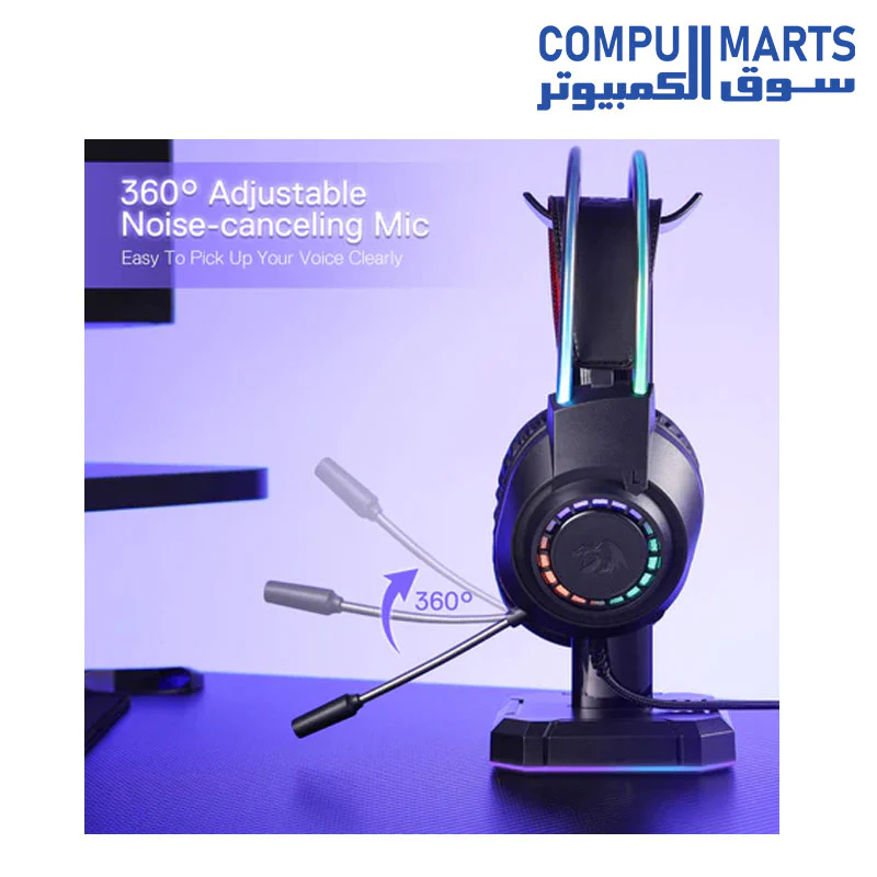 Redragon H231 Scream Gaming Headset, Stereo Surround Sound - Image 4