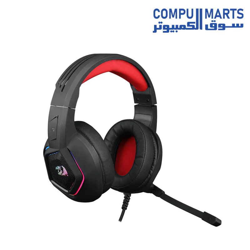 Redragon H280 MEDEA RGB Gaming Headset – Stereo (Black) - Image 2
