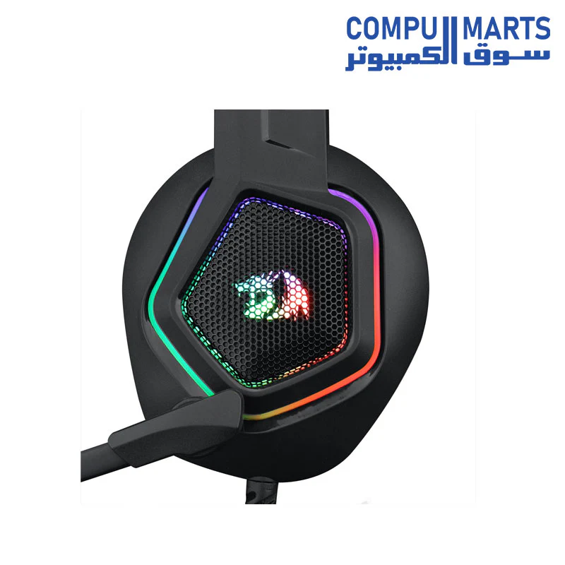 Redragon H280 MEDEA RGB Gaming Headset – Stereo (Black) - Image 4
