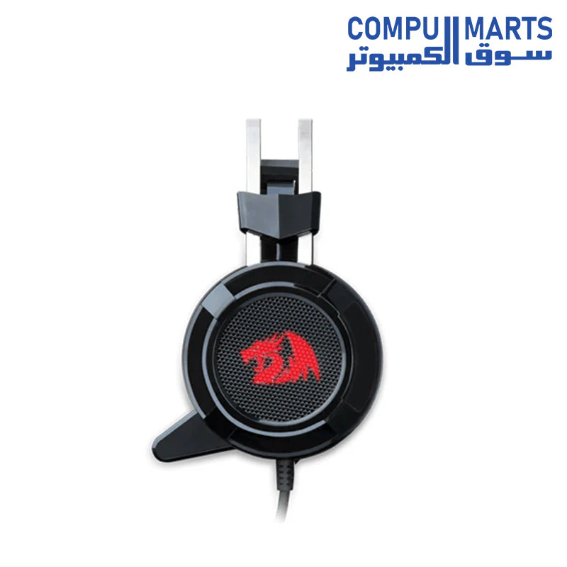Redragon H301 SIREN2 7.1 Channel Surround Stereo Gaming Headset Over Ear Headphones with Mic Individual Vibration Noise Canceling LED Light - Image 4
