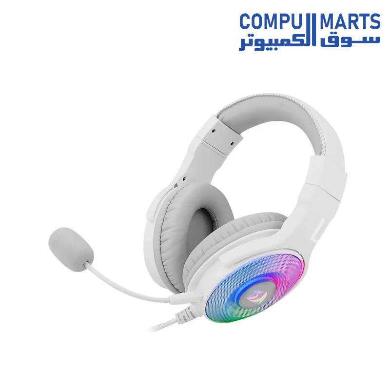 Redragon H350 Pandora RGB Wired Gaming Headset, Dynamic RGB Backlight - Stereo Surround-Sound - 50MM Drivers - Detachable Microphone - Image 4