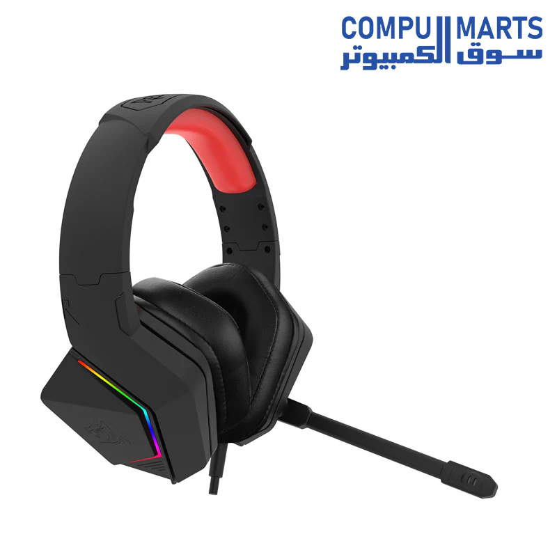 Redragon H390 PARIS RGB Gaming Headset – 7.1 Surround Sound (Black) - Image 5