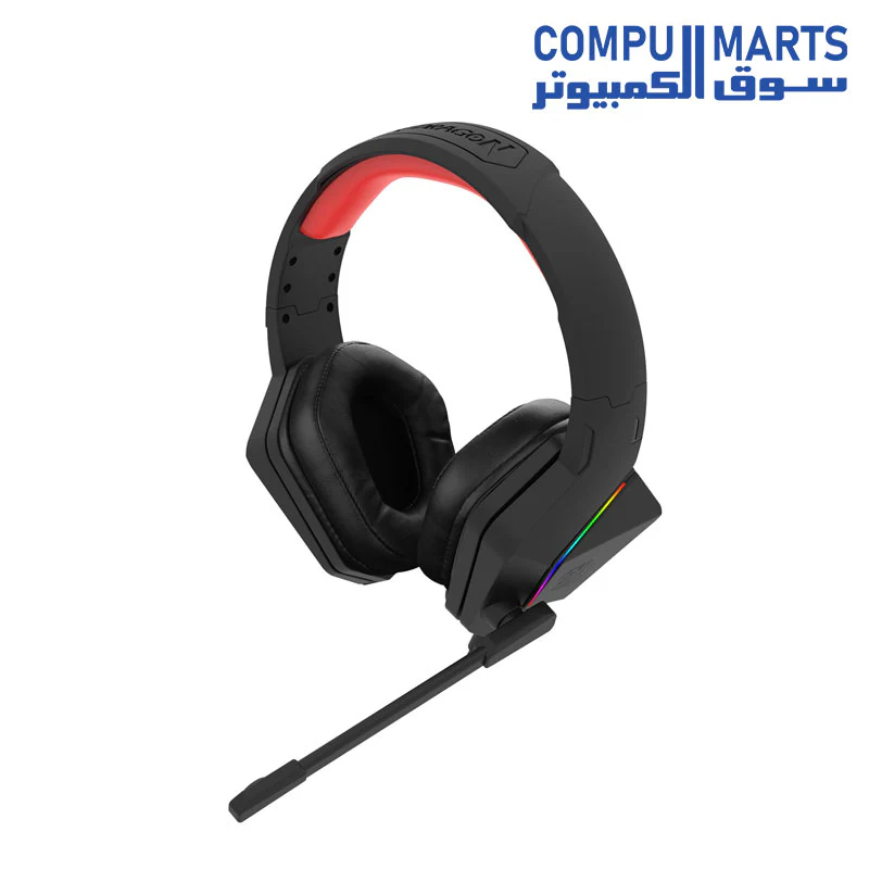Redragon H390 PARIS RGB Gaming Headset – 7.1 Surround Sound (Black) - Image 6