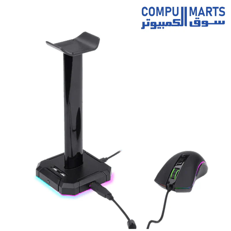 Redragon HA300 Scepter Pro Headset Stand RGB - Image 4