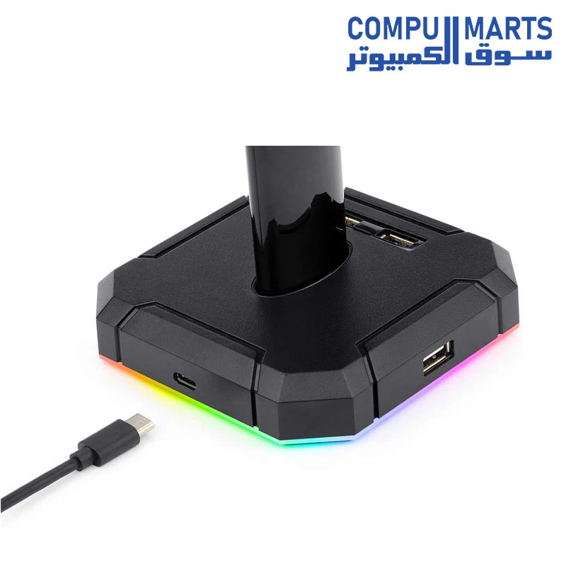 Redragon HA300 Scepter Pro Headset Stand RGB - Image 6