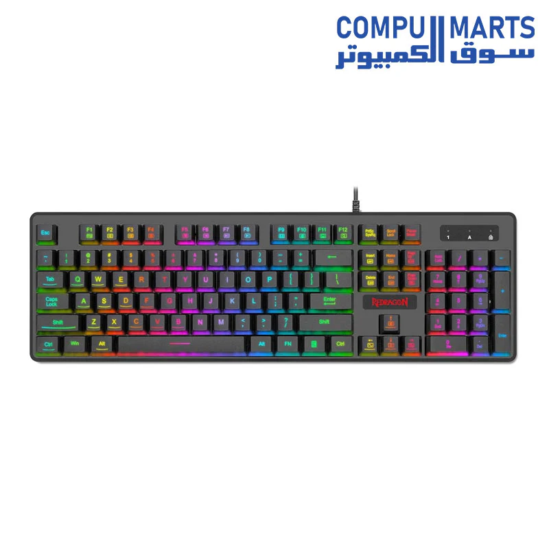 Redragon K509 PC Gaming Keyboard, 104 Key Quiet Keyboard Mechanical Feel - Image 2