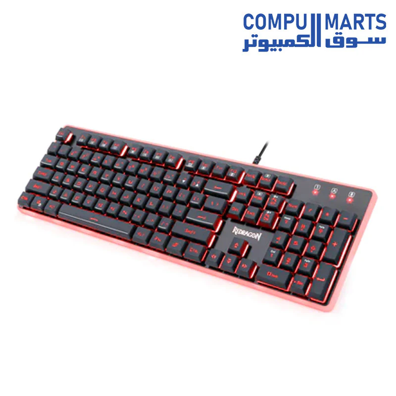 Redragon K509 PC Gaming Keyboard, 104 Key Quiet Keyboard Mechanical Feel - Image 3