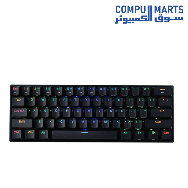 Redragon K530 PRO Draconic 60% Compact RGB Wireless Mechanical Keyboard, 61 Keys Tenkeyless Designed 5.0 Bluetooth Gaming Keyboard and 16.8 Million RGB Lighting for PC, Tablet - Image 4