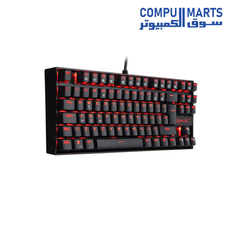 Redragon K552 KUMARA Mechanical Gaming Keyboard – Blue Switches -RED Switches– Rainbow (Black) - Image 3