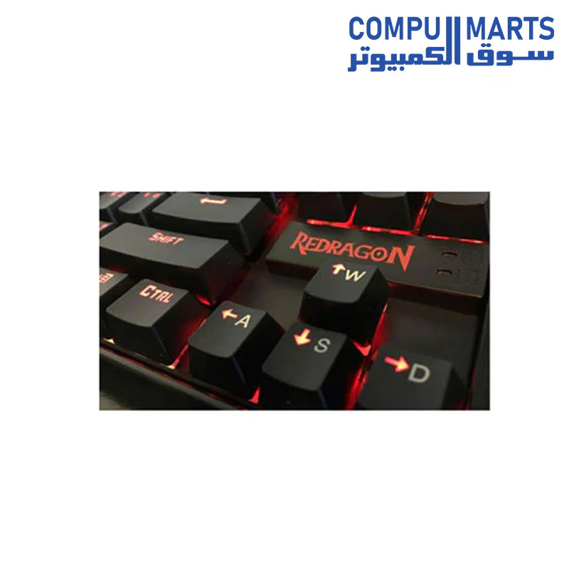 Redragon K552 KUMARA Mechanical Gaming Keyboard – Blue Switches -RED Switches– Rainbow (Black) - Image 4