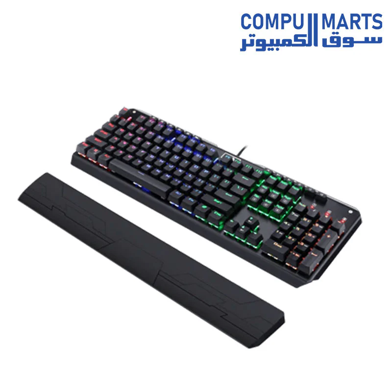 Redragon K555-R INDRAH Rainbow LED Backlit Mechanical Gaming Keyboard - Image 2