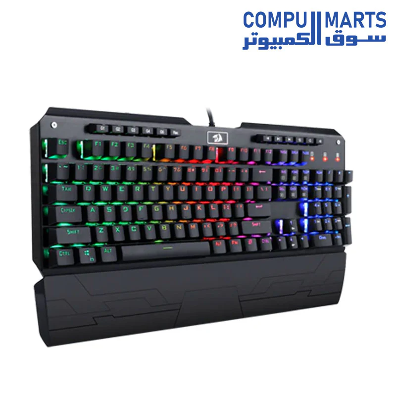 Redragon K555-R INDRAH Rainbow LED Backlit Mechanical Gaming Keyboard - Image 3