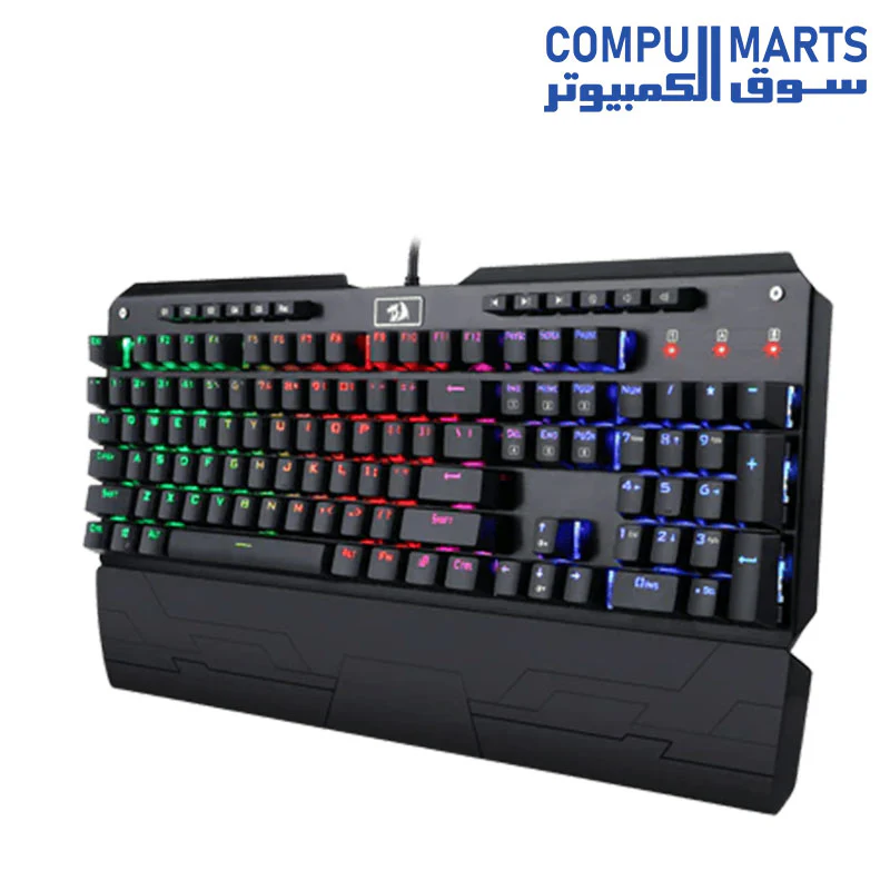 Redragon K555-R INDRAH Rainbow LED Backlit Mechanical Gaming Keyboard - Image 4