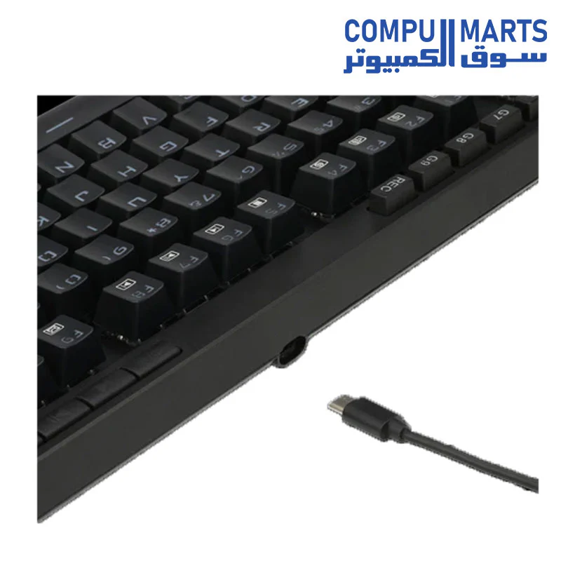 Redragon K587 MAGIC-WAND 87 Keys Compact RGB TKL Mechanical Gaming Keyboard, Type-C Keyboard with 9 Onboard Macro Keys, Detachable Wrist Rest - Image 3