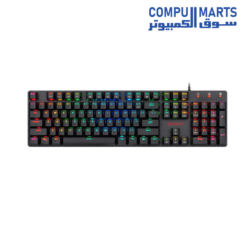 Redragon K589 Shrapnel RGB Backlit Low Profile Wired Mechanical Gaming Keyboard 104 Keys Anti-ghosting Mechanical Keyboard with Linear & Quiet Red Switches - Image 2