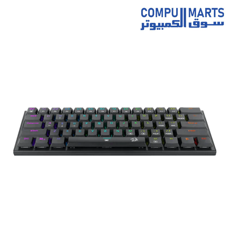 Redragon K614 Anivia 60% Ultra Thin Wired Mechanical Keyboard, Slim Compact 61 Keys RGB Gaming Keyboard w/Low Profile Linear Red Switches and Double-Shot Keycaps for Fast & Accurate Actuation - Image 2