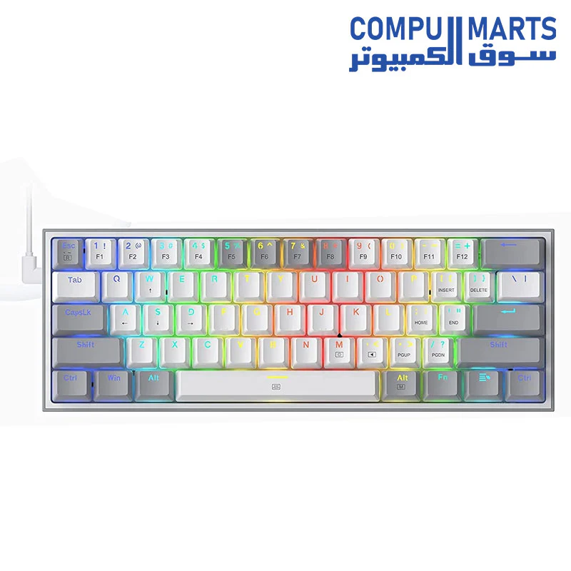 Redragon K617 FIZZ 60% Wired RGB Gaming Keyboard - Image 2