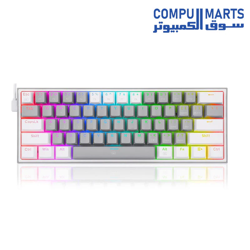 Redragon K617 FIZZ 60% Wired RGB Gaming Keyboard - Image 4