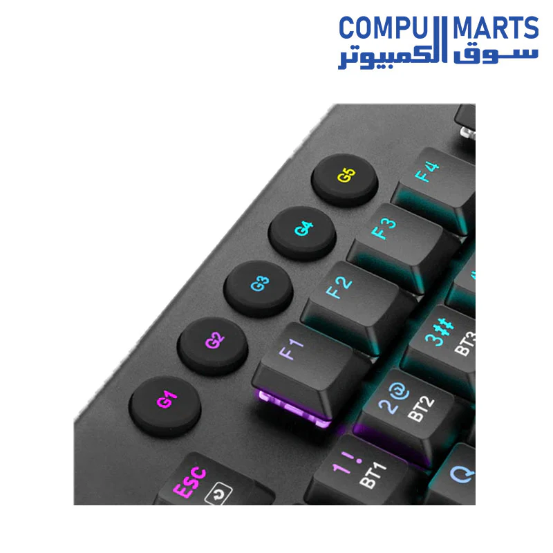 Redragon K618 Horus Wireless RGB Mechanical Keyboard, Bluetooth/2.4Ghz/Wired Tri-Mode Ultra-Thin Low Profile Gaming Keyboard w/No-Lag Cordless Connection - Image 4