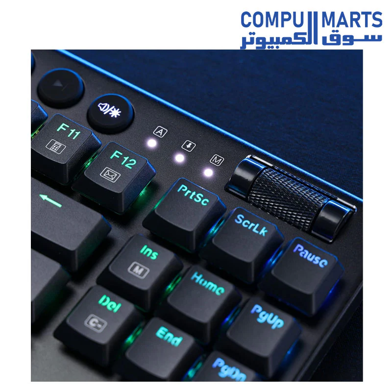 Redragon K621 Horus TKL Wireless RGB Mechanical Keyboard, 5.0 BT/2.4 Ghz/Wired Three Modes 80% Ultra-Thin Low Profile Bluetooth Keyboard w/Dedicated Media Control & Linear Red Switches, Black - Image 3