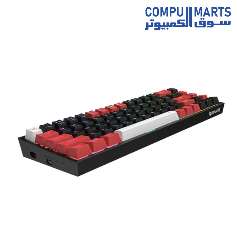 Redragon K631 PRO 65% 3-Mode Wireless RGB Gaming Keyboard (K631-RGB-PRO-Brown Switch) - Image 2