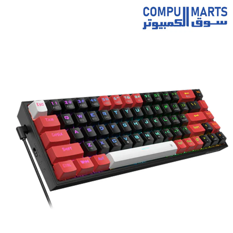 Redragon K631 PRO 65% 3-Mode Wireless RGB Gaming Keyboard (K631-RGB-PRO-Brown Switch) - Image 4