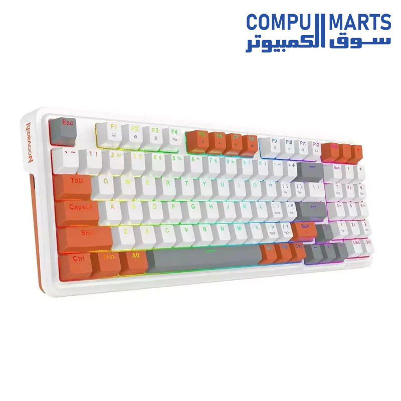 Redragon K664 GLORIA RGB Mechanical Gaming Keyboard, Red Switch, 94 Keys - Image 2