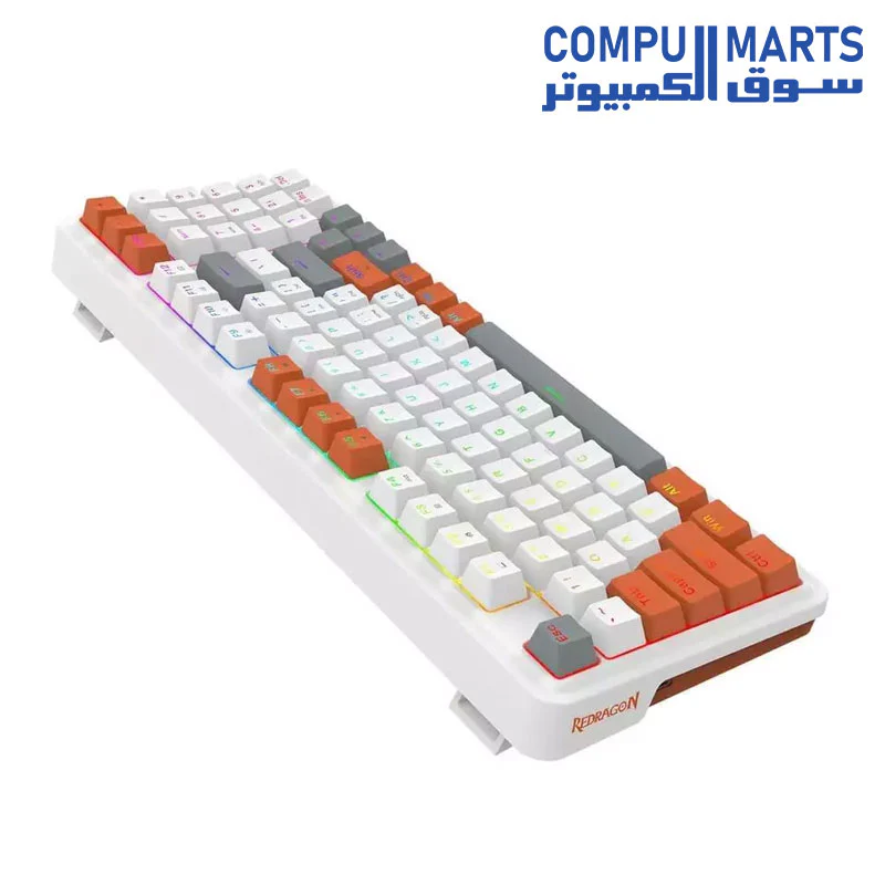 Redragon K664 GLORIA RGB Mechanical Gaming Keyboard, Red Switch, 94 Keys - Image 6
