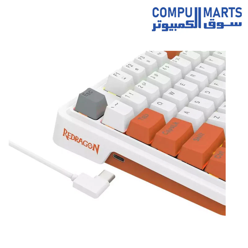 Redragon K664 GLORIA RGB Mechanical Gaming Keyboard, Red Switch, 94 Keys - Image 7