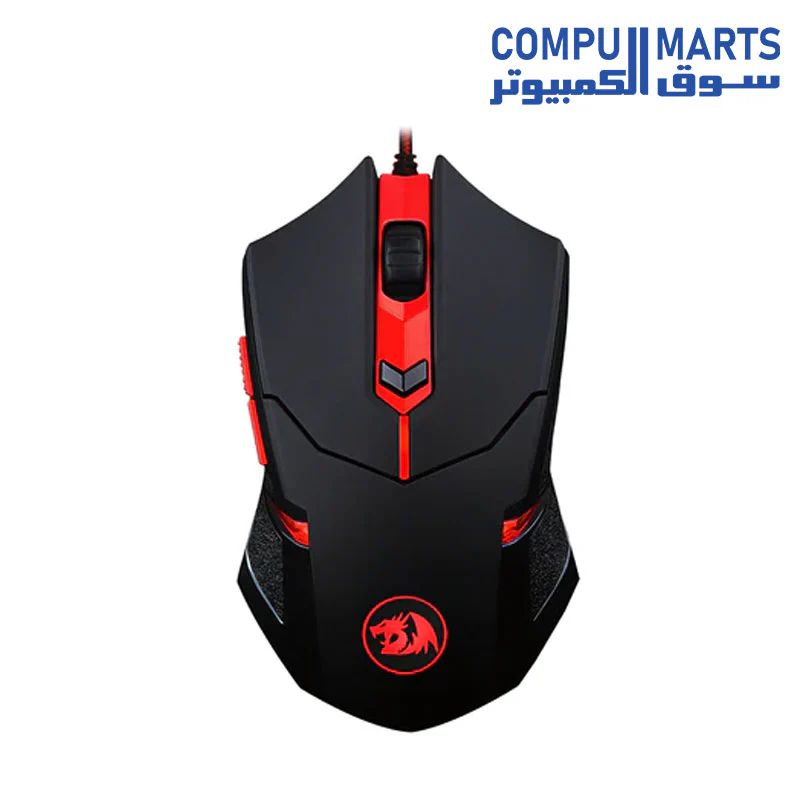 Redragon M601-BA Gaming Mouse and Mouse Pad Combo, Ergonomic Wired MMO 6 Button Mouse, 3200 DPI - Image 3
