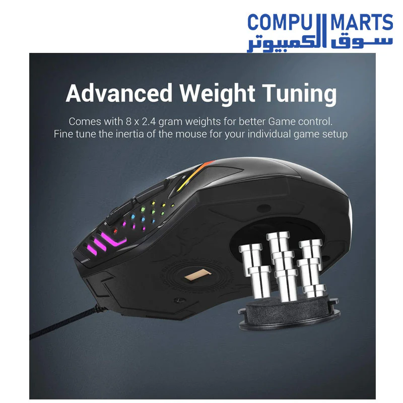 Redragon M601 RGB Gaming Mouse Backlit Wired - Image 2