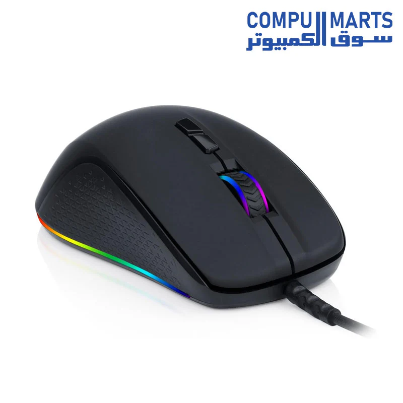 Redragon M718-RGB Optical Gaming Mouse RGB LED Backlit Wired MMO PC Gaming Mouse - Image 2